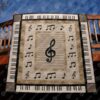 Musical Note Quilt Blanket Vq06  Quilt